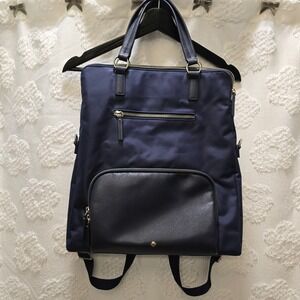 Samsonite Mobile Solution Convertible Backpack Navy Blue Gold Laptop Bag Tote